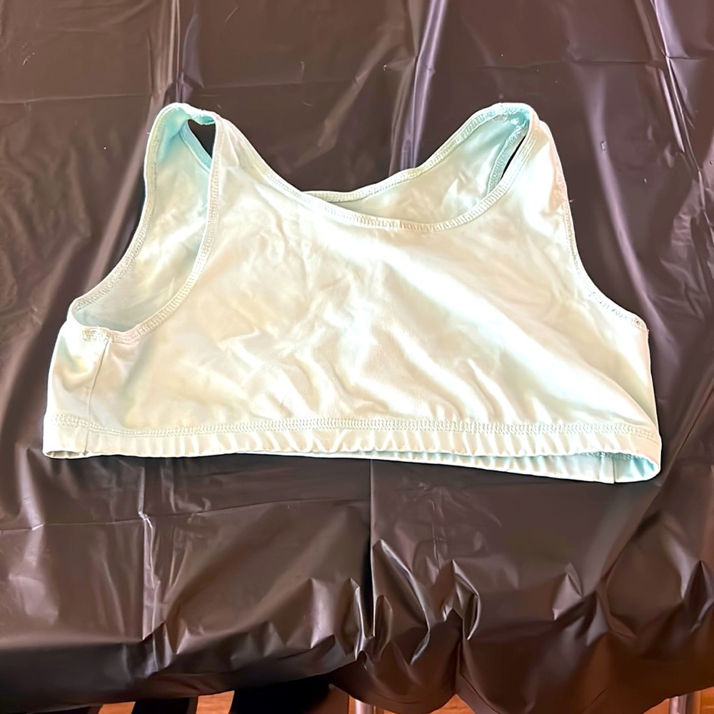 Turquoise, sports bra Size 2x